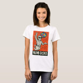 Disco Mummy in Actie - Classic Pop Art T-shirt (Voorkant volledig)