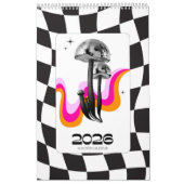 Disco Mushroom 2026 Y2K Office Planner Kalender (Hoes)