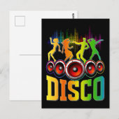 Disco Music 80s 90s Party Groove Funky Music Briefkaart (Voorkant / Achterkant)