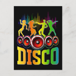 Disco Music 80s 90s Party Groove Funky Music Briefkaart