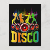 Disco Music 80s 90s Party Groove Funky Music Briefkaart (Voorkant)