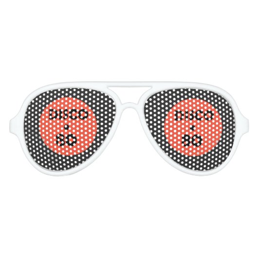 Disco Music Aviator Sunbril Party Zonnebril (Voorkant)