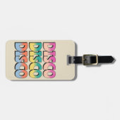 Disco Music Bagagelabel (Voorkant horizontaal)