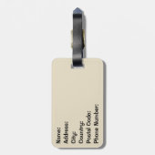 Disco Music Bagagelabel (Achterkant verticaal)