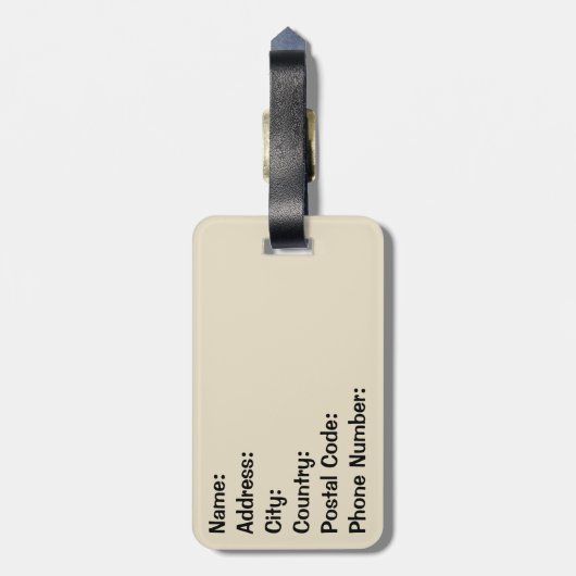 Disco Music Bagagelabel (Achterkant verticaal)