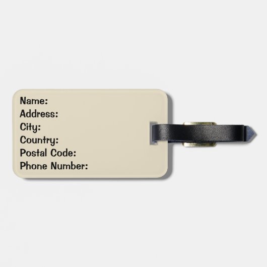 Disco Music Bagagelabel (Achterkant horizontaal)