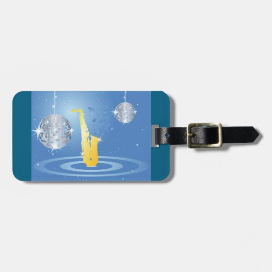 Disco Music Bagagelabel (Voorkant horizontaal)
