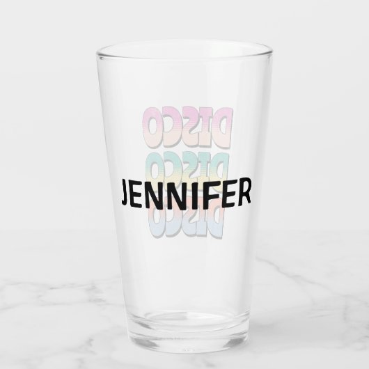 Disco Music Glas (Achterkant)