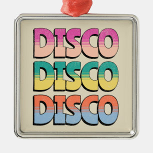 Disco Music Metalen Ornament