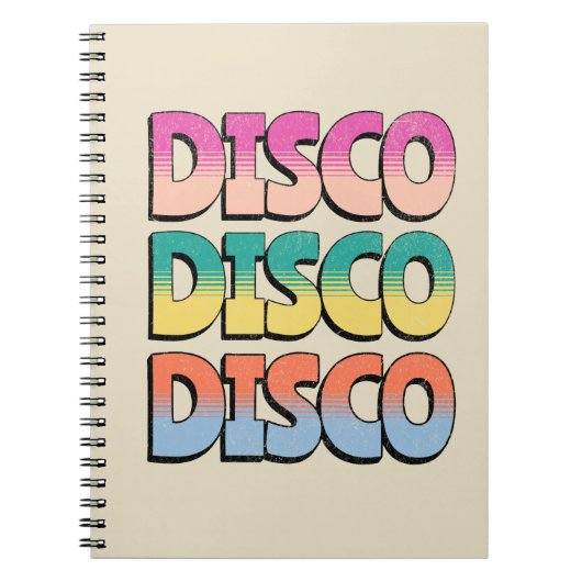 Disco Music Notitieboek (Voorkant)