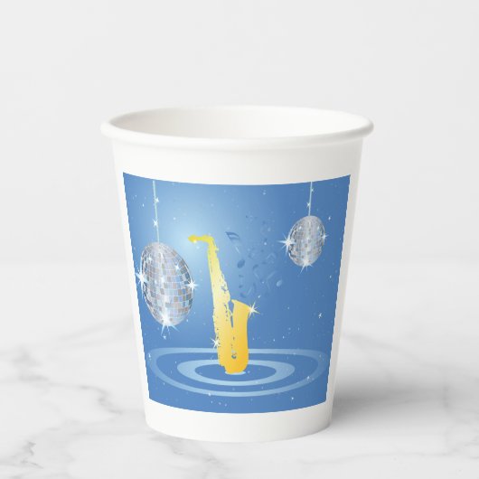 Disco Music Papieren Bekers (Voorkant)