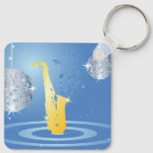 Disco Muziek Sleutelhanger (Achterkant)