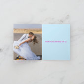 Disco Neon Bright Fun Funky Foto Bedankkaart (Binnen)