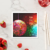 Disco Night 70's Retro Disco Ball Napkins Servetten (Insitu)