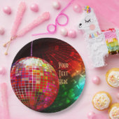 Disco Night 70's Retro Disco Ball Papieren Bordje (Feest)