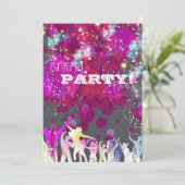 Disco Night Club Glam Birthday/Bachelorette Party Kaart (Staand voorkant)