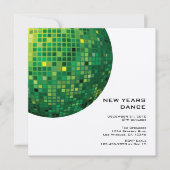Disco Night New Year Uitnodiging (Voorkant)