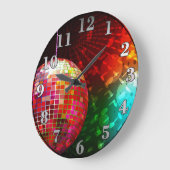Disco Night Retro 70-inch Disco Ball-wandklok Grote Klok (Hoek)