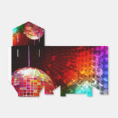 Disco Night Retro 70's Disco Ball Favor Box Bedankdoosjes (Uitgevouwen)