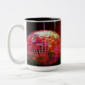 Disco Night Retro 70's Disco Ball-Mok Tweekleurige Koffiemok (Links)
