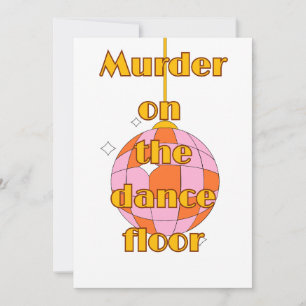 Disco op de dansvloer kaart