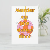 Disco op de dansvloer  kaart (Staand voorkant)