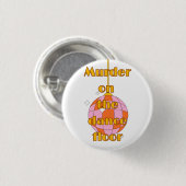 Disco op de dansvloer  ronde button 3,2 cm (Voorkant /achterkant)
