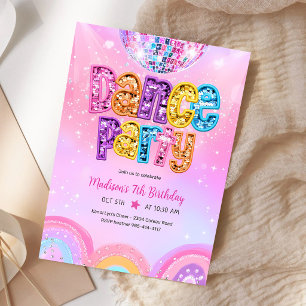 Disco Pailletten Regenboog Dansfeest Verjaardag Kaart