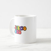Disco Pap - Een Retro 70s Gift voor Pap Koffiemok (Voorkant links)