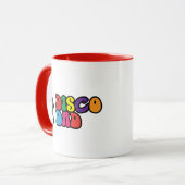 Disco Pap Mok - Een kleurrijke Vaders Day Gift (Voorkant links)