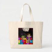 Disco-partij Grote Tote Bag (Voorkant)