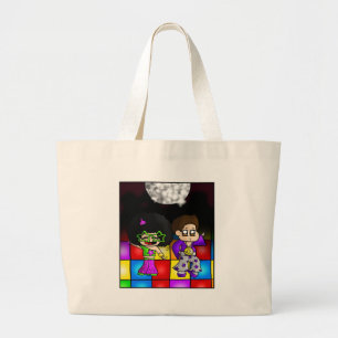 Disco-partij Grote Tote Bag