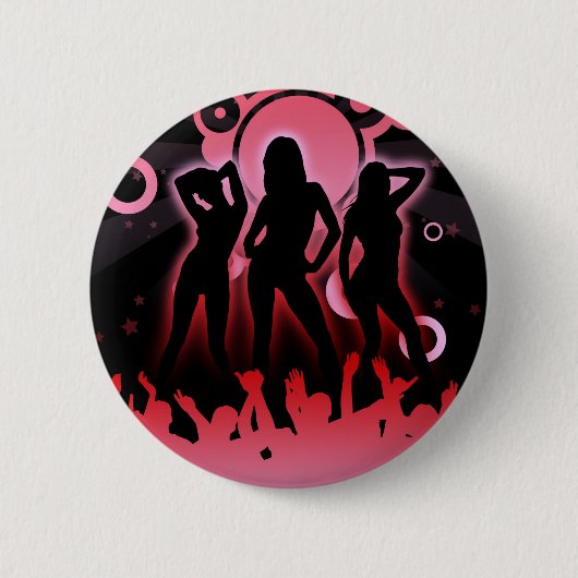 DISCO-PARTIJ RONDE BUTTON 5,7 CM (Voorkant)