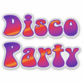 Disco Party 2 Sticker (Voorkant)