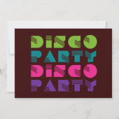 Disco Party (70-partij) - Dance Kaart (Voorkant)