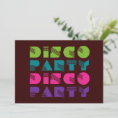 Disco Party (70-partij) - Dance Kaart (Staand voorkant)