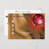 Disco Party Aangepaste Foto RSVP (Voorkant / Achterkant)