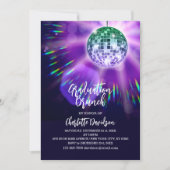 Disco Party Afstudeer Brunch Kaart (Voorkant)