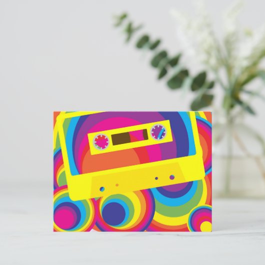 Disco Party Briefkaart (Staand voorkant)