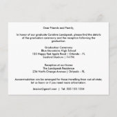 Disco Party Custom Foto De Details Informatiekaartje (Achterkant)