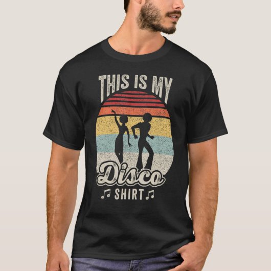 Disco Party Dance Gift Retro Disco 70 en 8 T-shirt (Voorkant)