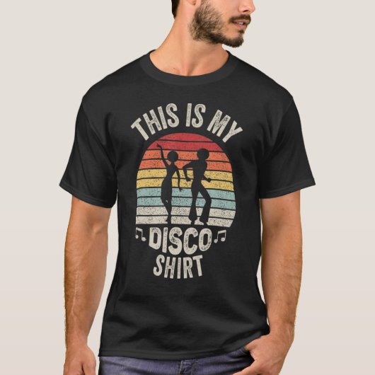 Disco Party Dance Gift Retro Disco 70 en 8 T-shirt (Voorkant)