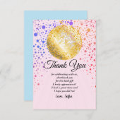 disco party dance party 70er jaren goud disco bal kaart (Voorkant / Achterkant)