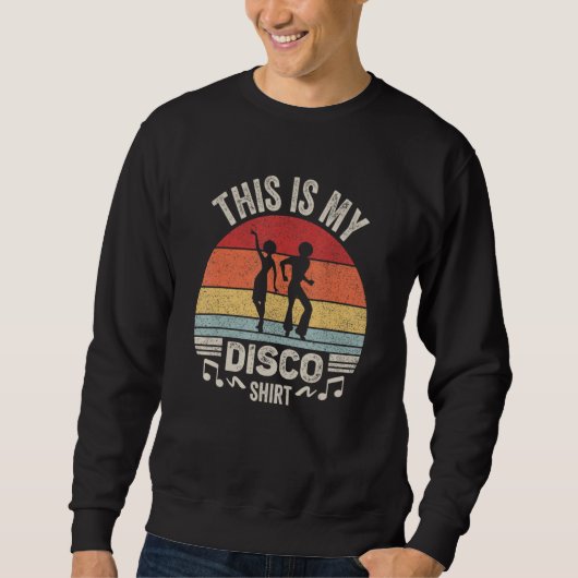 Disco Party Dance Retro Disco 70 en 80 Co Trui (Voorkant)