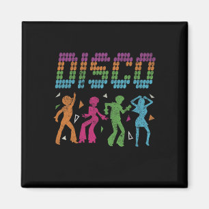 Disco Party Dancing 70s Style Retro Disco Magneet