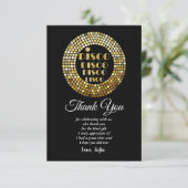 disco party dans party 70 ' s gouden disco ball in kaart (Staand voorkant)