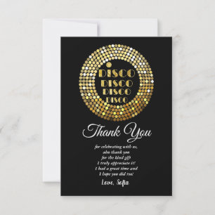 disco party dans party 70 ' s gouden disco ball in kaart