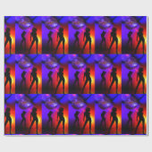 Disco Party dansers Cadeaupapier (Vlak)