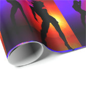 Disco Party dansers Cadeaupapier (Rol Hoek)