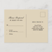 disco party dansfeest 70s gouden disco ball rsvp uitnodiging briefkaart (Achterkant)